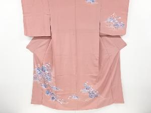 未使用品　家屋に橋模様訪問着